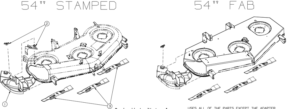 Mulch Attachment Diagram and Parts List for 19A70042100 54Inch Cub Cadet Lawn Tractor